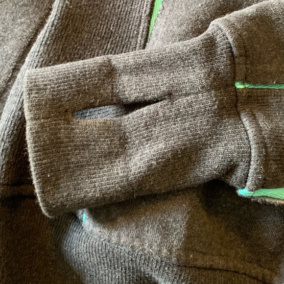 Lululemon sweater size 6 grey & aqua - Picture 8 of 8